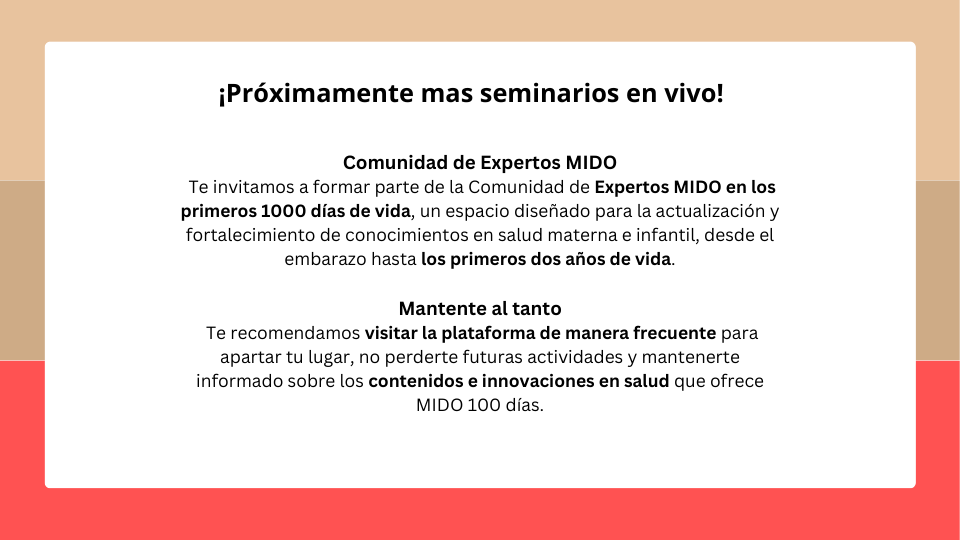 Próximamente seminarios